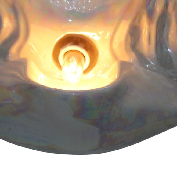 Vintage Jesus 3D Sculpture Night Tabletop TV Light Concave Kitsch "He Watches" - Picture 11 of 13